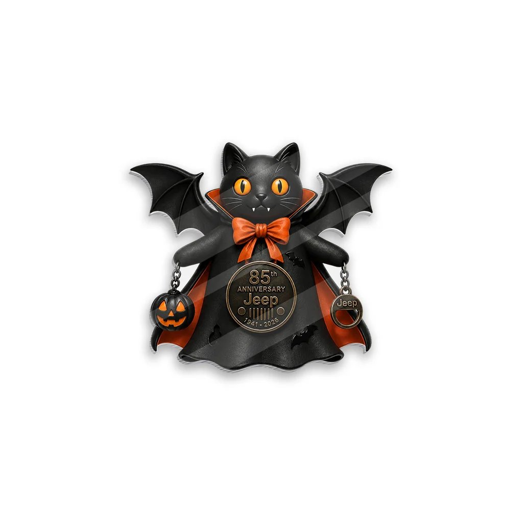 🧲Jeep Halloween 85th Anniversary Grim Reaper Duck Acrylic Magnet