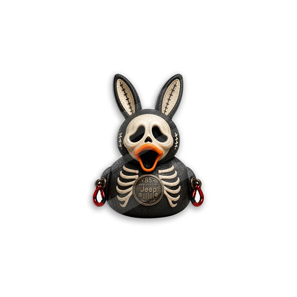 🧲Jeep Halloween 85th Anniversary Grim Reaper Duck Acrylic Magnet